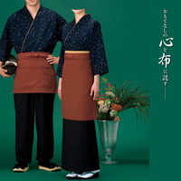 WASOO 作務衣・上着 箔模様・紺 3L SJ-4314 1枚（直送品）