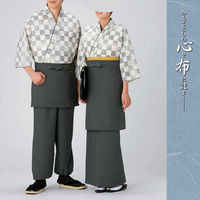 WASOO 作務衣・上着 市松和モダン・グレー L SJ-4056 1枚（直送品）