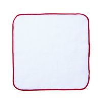 アズワン 今治製プリント用タオルハンカチ レッド 200個 64-4008-60 1箱(200個)（直送品）