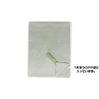 名古屋眼鏡 抗菌 業務用メガネ拭き (ループ付き) グレー 3087-02 1枚 65-0253-30（直送品）