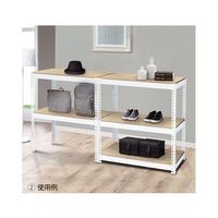 アズワン METAL&WOODRACK 5段 幅81cm ホワイト 63-3389-87 1台（直送品）