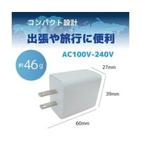 ブロードウォッチ ACアダプター 急速充電器 コンセント用 USBーC AC充電20W出力 AC-CHG-20W 1個 69-8714-38（直送品）