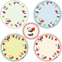 日本ホールマーク 日本HM シール フレークミニマル パンダ 842345 1セット(1個×6)（直送品）