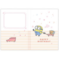 日本ホールマーク 日本HM お誕生祝いオルゴールカード ミニオン ボブ&ティム 845933 1セット(1枚×6)（直送品）
