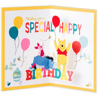 日本ホールマーク 日本HM お誕生祝い立体カード ディズニープー/フェイス 845988 1セット(1個×6)（直送品）