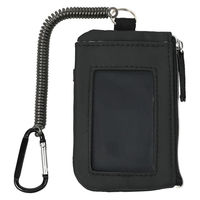 クツワ 非常用品を携帯できるパスケース(ブラック) TR123BK 1セット(1個×3)（直送品）