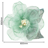 アーテック コサージュ レースフラワー グリーン 118866 1セット(1個×6)（直送品）