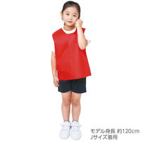 アーテック 衣装ベース ノースリーブシャツ 赤 J 19158 1セット(1枚×4)（直送品）