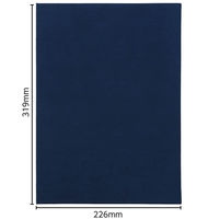 アーテック 証書ファイル スエード A パッド無 紺 118839 1セット(1冊×2)（直送品）