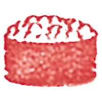 アーテック 木柄スタンプ10 日本食 寿司 いくら 74769 1セット(1個×4)（直送品）