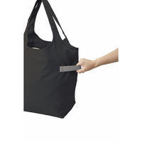 トレードワークス エコバッグ クルリト クーラーマルシェバッグ MOTTERU ベルト付き チャコールブラック 407968 1個（直送品）