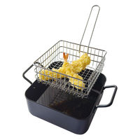 コーベック 角型揚げざる 20cm ステンレス製 サクッと専科 488162 1個（直送品）