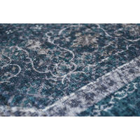 ケーアイジャパン 玄関マット 50×80 cm エルヴァン インテリアマット 室内 すべり止め付き ネイビー 489894 1個（直送品）