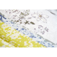 ケーアイジャパン 玄関マット 50×80 cm エルヴァン インテリアマット 室内 すべり止め付き イエロー 489896 1個（直送品）