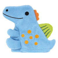 スケーター ハンドタオル マスコット付き タオル 赤ちゃん スピノサウルス 490495 1個（直送品）