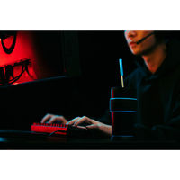 ピーコック魔法瓶 ストロータンブラー 550ml ゲーミングタンブラー ステンレス ブラックブルー 391185 1個（直送品）