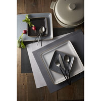 丸利玉樹利喜蔵商店 ランチョンマット 4枚セット 30×45cm エッジライン Edge Line ホワイト 327405 1個（直送品）