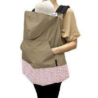 日本エイテックス ケープ 抱っこ紐 防寒 ウィンドブレーカー HUGUENOT ベビー ダッコヒモ モカ 344131 1個（直送品）