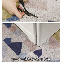 SOW 玄関マット ふかふかテラスマット 75×45cm ブラウン 485208 1個（直送品）