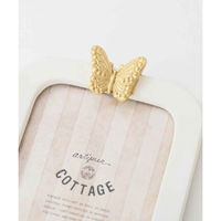 東京かんかん フォトフレーム バタフライフォトフレーム ポストカード KG判 レジン ホワイト 487229 1個（直送品）