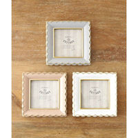 東京かんかん フォトフレーム スクエア波形フォトフレーム スクエア レジン グレー 487235 1個（直送品）