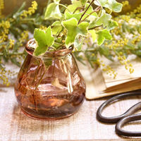 SOW 花瓶 VALENCIA リサイクルガラス ミニフラワーベース CERO パープル 492767 1個（直送品）