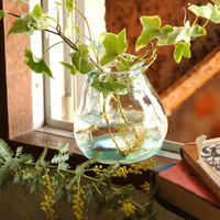 SOW 花瓶 VALENCIA リサイクルガラス ミニフラワーベース CERO クリア 492768 1個（直送品）