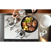 オークス 鉄フライパン 26cm IH対応 蓋付き 大人の鉄板 日本製 379123 1個（直送品）