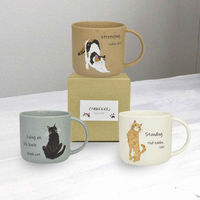 逸品社 マグカップ 300ml CYAMEKKE 陶磁器 茶トラ 395916 1個（直送品）