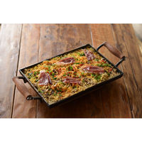 オークス 鉄板 大 IH対応 鉄製 角蓋付き 大人の鉄板 日本製 379127 1個（直送品）