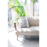 キーストーン マルチカバー コットンスロー フラワー 140×200cm オリーブ 400459 1個（直送品）