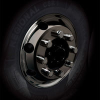 YAC ブラックシャインデコキャップ フロント用 樹脂 33mm 10個入り CV268 1個（直送品）