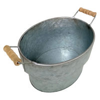 アビテ プランター シャルール・オーバルポット シルバー 395117 1個（直送品）