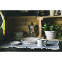 ウェーブ プレート 24.5cm L アンカー 陶器 399045 1個（直送品）