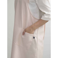 ウェーブ エプロン 肩フリルバッククロスエプロン COCOWALK スモークピンク 412201 1個（直送品）