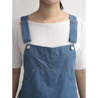 ウェーブ エプロン オーバーオール風エプロン COCOWALK ブルー 422777 1個（直送品）