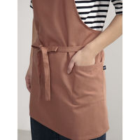 ウェーブ エプロン しっかりお尻が隠れるラップエプロン COCOWALK テラコッタ 422784 1個（直送品）