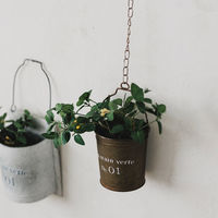 アビテ フラワーポット グランディール ハンギングポット 鉢カバー 植木鉢 アイアン 455213 1個（直送品）