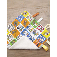 ウェーブ ベビー ハンカチ ニギニギハンカチ こぐまちゃんえほん ブロック チェック 474654 1個（直送品）