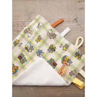 ウェーブ ベビー ハンカチ ニギニギハンカチ こぐまちゃんえほん ブロック チェック 474655 1個（直送品）