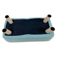 アビテ スツール ミニ ロング 長方形 座面高28cm コロン・チェア・ロング グリーン 477387 1個（直送品）