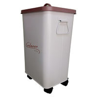 アビテ 収納ボックス バルトゥ コンテナカート キャスター付き 13L 幅27×奥行21×高さ43cm アイボリー 477922 1個（直送品）