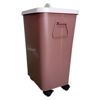 アビテ 収納ボックス バルトゥ コンテナカート キャスター付き 13L 幅27×奥行21×高さ43cm ブラウン 477924 1個（直送品）