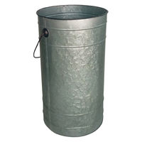 アビテ 傘立て ペールカン ストレージ Mサイズ 直径23.5cm シルバー 477925 1個（直送品）