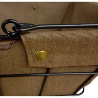 アビテ ワイヤーバスケット M 幅39×奥行27×高さ18cm ファブリック ブラウン 477930 1個（直送品）