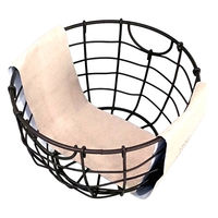 アビテ かご スウェル ラウンドバスケット S 幅15×奥行15×高さ9cm ブラウン 477949 1個（直送品）