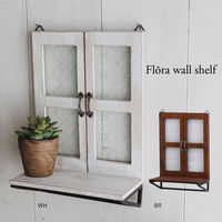 アビテ ガーデンオーナメント フルーラ ウォールシェルフ ホワイト 479121 1個（直送品）