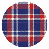 丸和貿易 レジャーシート オーセンティック チェック S 130×150cm コンパクト ブルー 489870 1個（直送品）