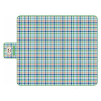 丸和貿易 レジャーシート オーセンティック チェック L 150×200cm コンパクト グリーン 489876 1個（直送品）