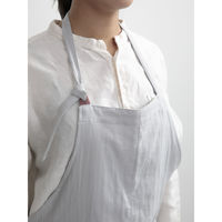 ウェーブ エプロン やさしいガーゼのエプロン COCOWALK ライトグレー 412147 1個（直送品）